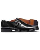  Black Brogue Monk Shoes Size 11 By Charles Tyrwhitt