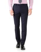  Navy Slim Fit Italian Twill Luxury Suit Wool Pants Size W30 L38 By Charles Tyrwhitt