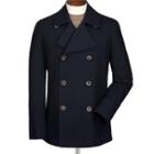 Charles Tyrwhitt Charles Tyrwhitt Navy Cotton Linen Canvas Pea Coat (38)