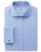 Charles Tyrwhitt Charles Tyrwhitt Extra Slim Fit Spread Collar Egyptian Cotton Textured Dobby Sky Blue Dress Shirt Size 14.5/33