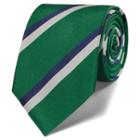Charles Tyrwhitt Charles Tyrwhitt Classic Green Two Color Stripe Tie