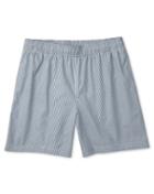  Washed Navy And White Stripe Cotton Swim Shorts Size Small By Charles Tyrwhitt