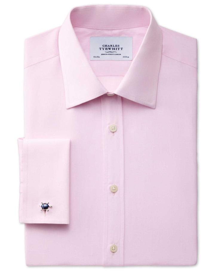 Charles Tyrwhitt Charles Tyrwhitt Extra Slim Fit End-on-end Pink Shirt