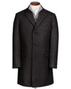 Charles Tyrwhitt Grey Wool And Cashmere Epsom Overwool/cashmere Coat Size 38 By Charles Tyrwhitt