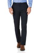  Navy Slim Fit Stretch Cotton Chino Pants Size W30 L30 By Charles Tyrwhitt