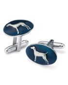  Oval Lacquer Dog Cufflinks By Charles Tyrwhitt