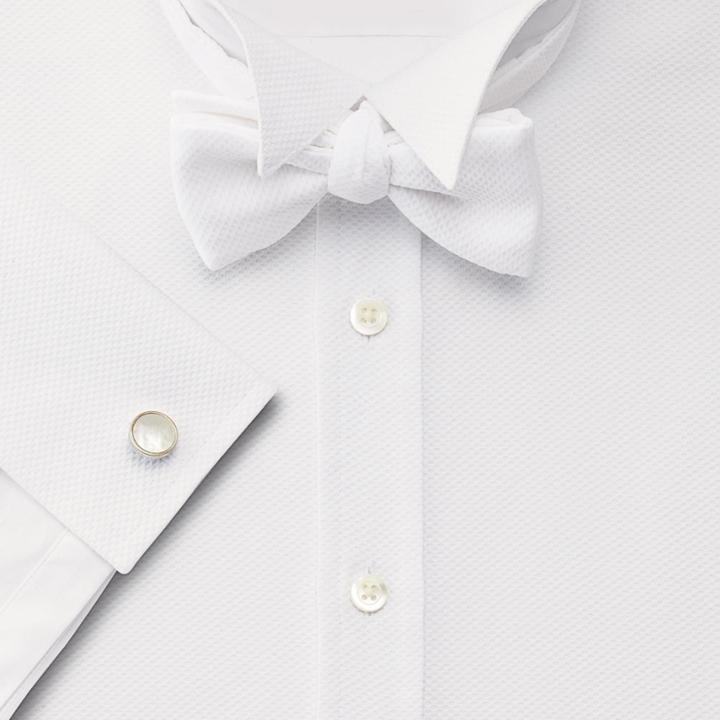 Charles Tyrwhitt Extra Slim Fit Wing Collar Marcella Bib Front Tuxedo Egyptian Cotton Dress Casual Shirt French Cuff Size 16.5/33 By Charles Tyrwhitt