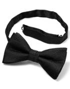 Charles Tyrwhitt Black Silk Knitted Classic Bow Tie By Charles Tyrwhitt
