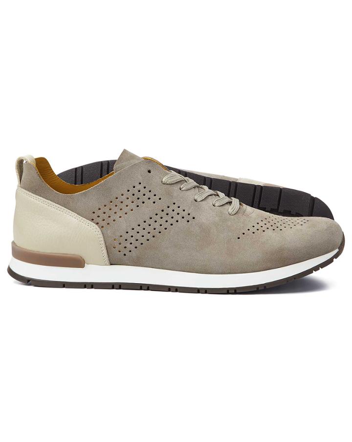  Grey Suede Sneakers Size 8 By Charles Tyrwhitt