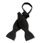 Charles Tyrwhitt Charles Tyrwhitt Black Barathea Self-tie Silk Bow Tie
