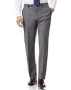  Grey Classic Fit Twill Business Suit Wool Pants Size W32 L30 By Charles Tyrwhitt