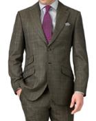 Charles Tyrwhitt Charles Tyrwhitt Khaki Slim Fit Thornproof Luxury Suit Wool Jacket Size 36