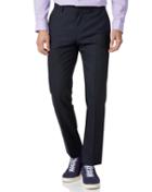  Midnight Blue Slim Fit Merino Business Suit Wool Pants Size W30 L38 By Charles Tyrwhitt