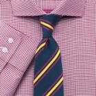 Charles Tyrwhitt Charles Tyrwhitt Navy And Gold Luxury Wool Stripe Tie