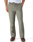 Charles Tyrwhitt Charles Tyrwhitt Olive Slim Fit Cotton Linen Cotton/linen Tailored Pants Size W32 L34