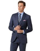  Airforce Blue Slim Fit Italian Suit Wool Jacket Size 40 By Charles Tyrwhitt