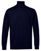  Navy Merino Wool Roll Neck Sweater Size Medium By Charles Tyrwhitt