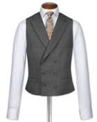Charles Tyrwhitt Charles Tyrwhitt Grey Morning Suit Wool Waistcoat Size W36