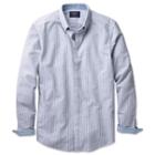 Charles Tyrwhitt Charles Tyrwhitt Navy Bengal Stripe Washed Oxford Slim Fit Shirt (l)