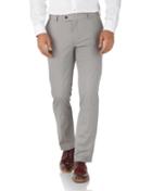 Charles Tyrwhitt Grey Slim Fit Stretch Cotton Chino Pants Size W30 L30 By Charles Tyrwhitt