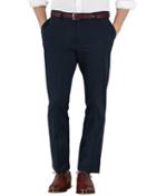 Charles Tyrwhitt Charles Tyrwhitt Navy Extra Slim Fit Flat Front Non-iron Cotton Chino Pants Size W30 L30