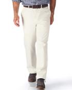  Chalk White Classic Fit Flat Front Washed Cotton Chino Pants Size W32 L30 By Charles Tyrwhitt
