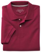 Charles Tyrwhitt Red Pique Cotton Polo Size Medium By Charles Tyrwhitt