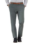 Charles Tyrwhitt Grey Extra Slim Fit Flat Front Non-iron Cotton Chino Pants Size W30 L32 By Charles Tyrwhitt