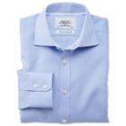 Charles Tyrwhitt Charles Tyrwhitt Sky Soft Touch Pinpoint Non-iron Semi-spread Slim Fit Shirt (15 - 35)