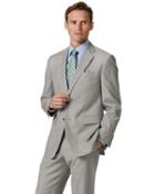  Light Grey Classic Fit Twill Business Suit Wool Jacket Size 40 By Charles Tyrwhitt