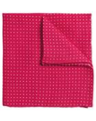 Charles Tyrwhitt Charles Tyrwhitt Pink Linen Spot Classic Pocket Square