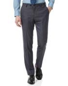  Airforce Blue Slim Jaspe Business Suit Wool Pants Size W32 L30 By Charles Tyrwhitt