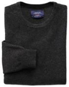 Charles Tyrwhitt Charcoal Merino Cotton Crew Neck Wool Sweater Size Small By Charles Tyrwhitt