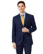  Blue Classic Fit British Luxury Suit Wool Jacket Size 42 By Charles Tyrwhitt