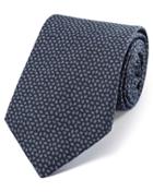 Charles Tyrwhitt Indigo Navy Cotton Luxury Italian Diamond Tie By Charles Tyrwhitt