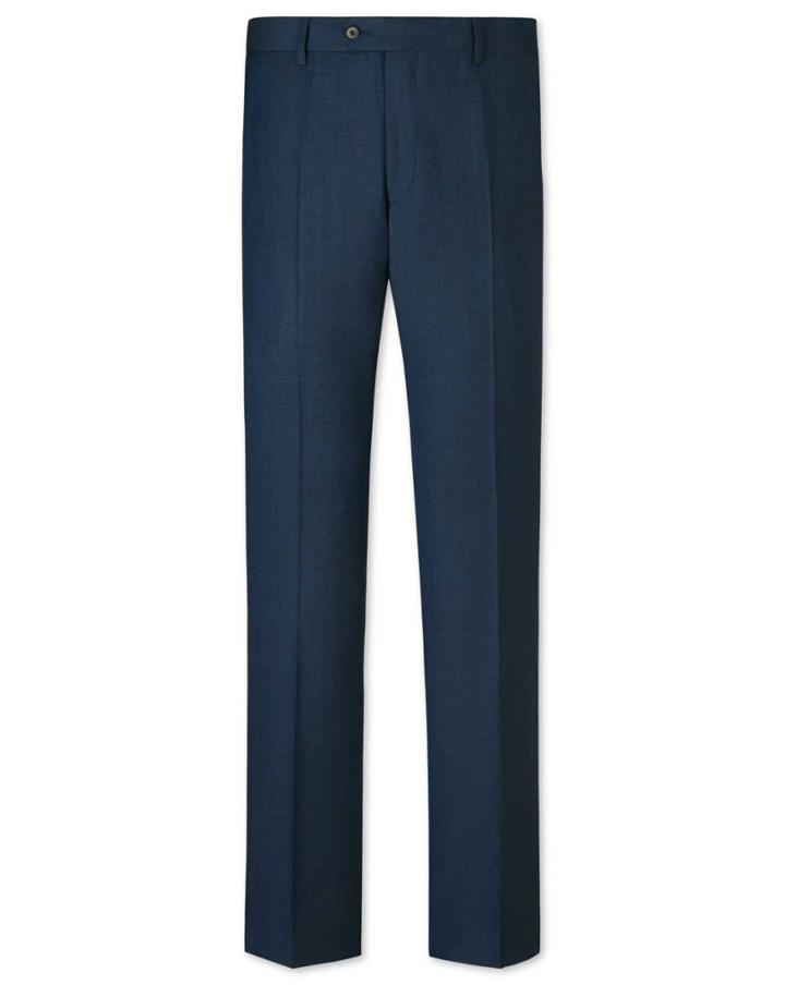 Charles Tyrwhitt Charles Tyrwhitt Ink Classic Fit Sharkskin Business Suit Trousers