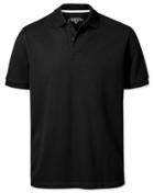  Black Pique Cotton Polo Size Large By Charles Tyrwhitt