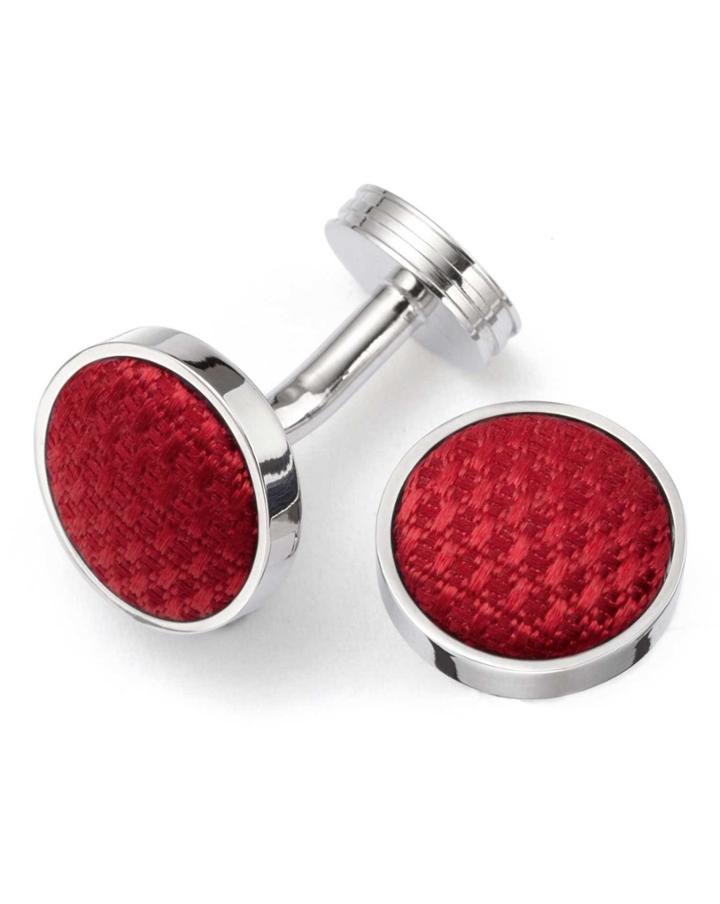 Charles Tyrwhitt Charles Tyrwhitt Red Round Cufflinks