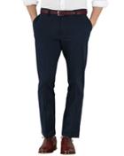 Charles Tyrwhitt Charles Tyrwhitt Navy Extra Slim Fit Flat Front Non-iron Chinos