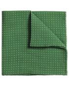 Charles Tyrwhitt Green Linen Spot Classic Pocket Square By Charles Tyrwhitt