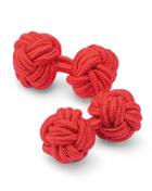 Charles Tyrwhitt Red Knot Viscose/elastane Cuff Links By Charles Tyrwhitt