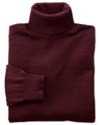 Charles Tyrwhitt Charles Tyrwhitt Wine Merino Wool Roll Neck Sweater Size Small