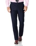 Charles Tyrwhitt Navy Classic Fit British Serge Luxury Suit Wool Pants Size W32 L32 By Charles Tyrwhitt