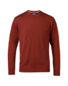 Charles Tyrwhitt Charles Tyrwhitt Burnt Orange Merino Wool Crew Neck Sweater