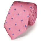 Charles Tyrwhitt Charles Tyrwhitt Classic Pink And Royal Fleur De Lys Tie