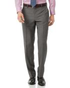  Grey Classic Fit Jaspe Business Suit Wool Pants Size W34 L32 By Charles Tyrwhitt