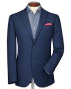 Charles Tyrwhitt Charles Tyrwhitt Classic Fit Indigo Herringbone Cotton Jacket Size 36