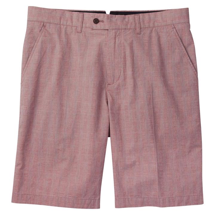 Charles Tyrwhitt Charles Tyrwhitt Red Prince Of Wales Classic Fit Shorts (30)