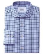 Charles Tyrwhitt Charles Tyrwhitt Extra Slim Fit Cutaway Collar Non-iron Royal Oxford Blue And Sky Shirt