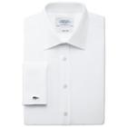 Charles Tyrwhitt Slim Fit Stripe White Satin Egyptian Cotton Dress Shirt French Cuff Size 16.5/35 By Charles Tyrwhitt